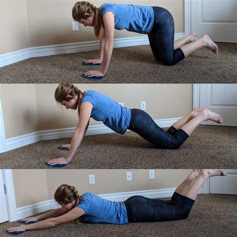 Core Slider Exercise Post #4 - Arm Slides Scroll for Steps/Stages of ...