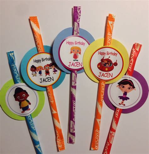 Little Einsteins party favors pixie stix