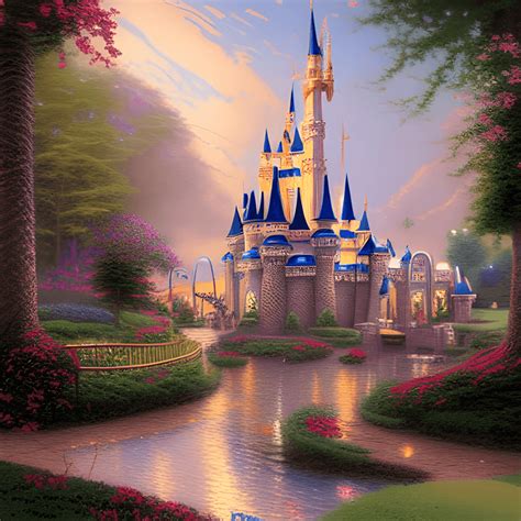 Thomas Kinkade Studios Disney Artwork · Creative Fabrica