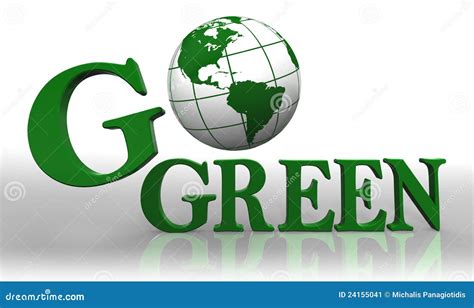 Go Green Logo Stock Image - Image: 24155041