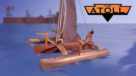 THE ATOLL | Waterworld Trimaran Playset Review (Kevin Costner Sailboat ...