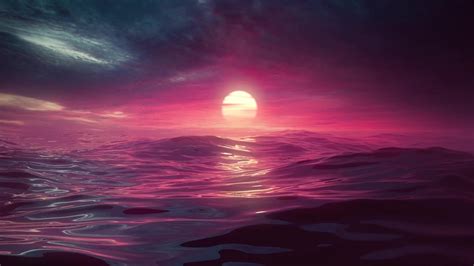 Oceanic Sunset Visualizer [1920 x 1080] | Live wallpapers, Moving ...