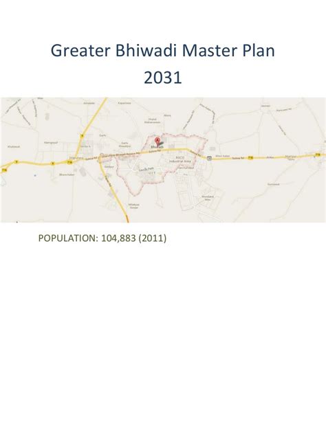 Greater Bhiwadi Master Plan 2031 Map