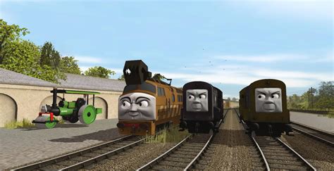 TATMR George Meets Diesel 10 and Splodge by Trainboy55 on DeviantArt