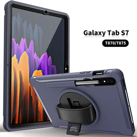 Dteck Galaxy Tab S7 Tablet 2020 Case, Heavy Duty 360 Rotating Kickstand ...