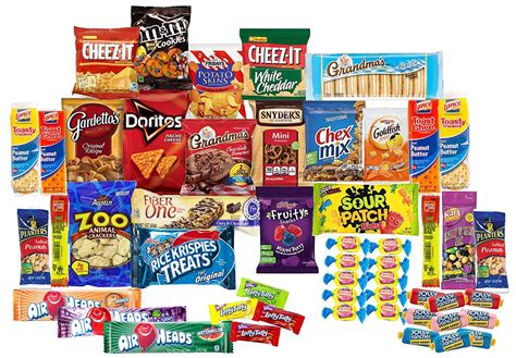 Care Package with 50 Sweet & Salty Snacks, Variety Snack Box for ...