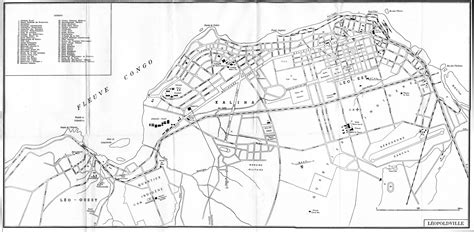 Map of Leopoldville (Kinshasa), 1960 | Poster drawing, Prints, Drawings