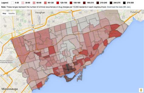 Toronto crime map - Crime map Toronto (Canada)