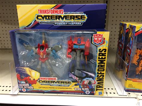 Transformers Cyberverse Power Of The Spark Optimus Vs Starscream 2-pack ...