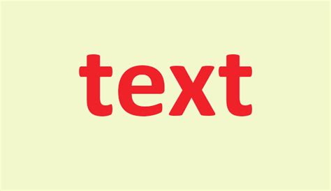 Simple Text Animation: Red on Yellow Background