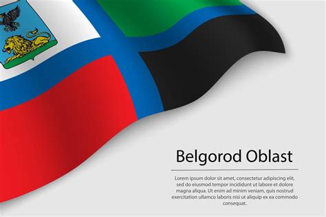 Wave flag of Belgorod Oblast is a region of Russia 21848920 Vector Art ...