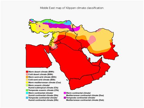 Arabian Peninsula Climate Map