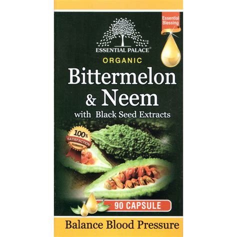 Essential Palace Organic Bitter Melon And Neem Capsules With Black Seed ...