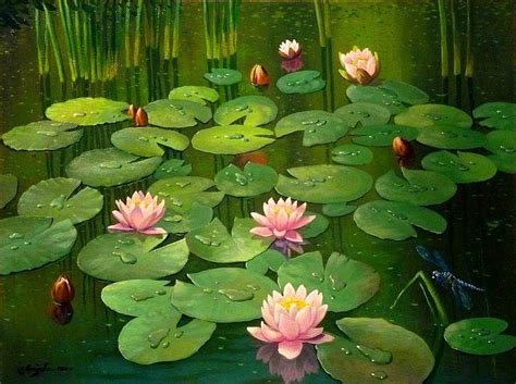 Mr. Litvinenko. Blooming pond, pond, art, mr litvinenko, lotus ...