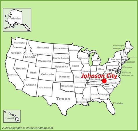 Johnson City Map | Tennessee, U.S. | Discover Johnson City with ...