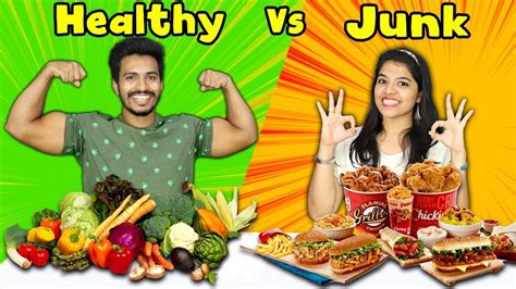 Healthy Food Vs Junk Food Challenge | Hungry Birds - Bombofoods