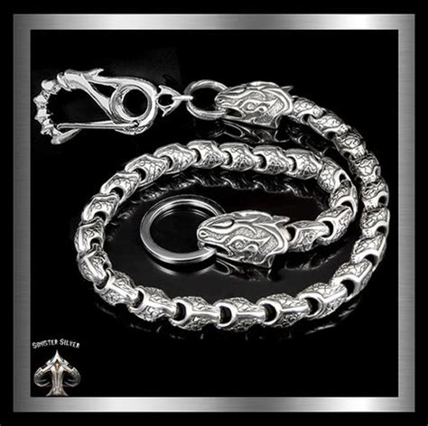 Silver Biker Wallet Chains – Biker Jewelry Club & Sinister Silver Co.