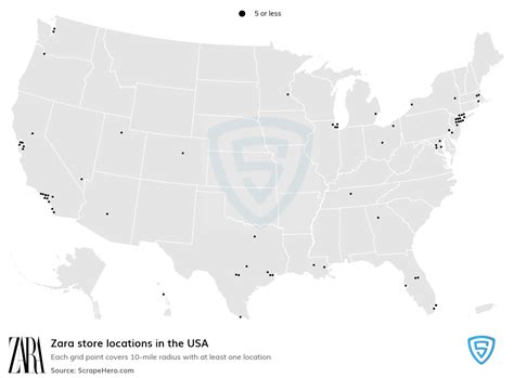 Number of Zara locations in the USA in 2024 | ScrapeHero