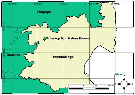 The location of Loskop Dam Nature Reserve within Mpumalanga. | Download ...