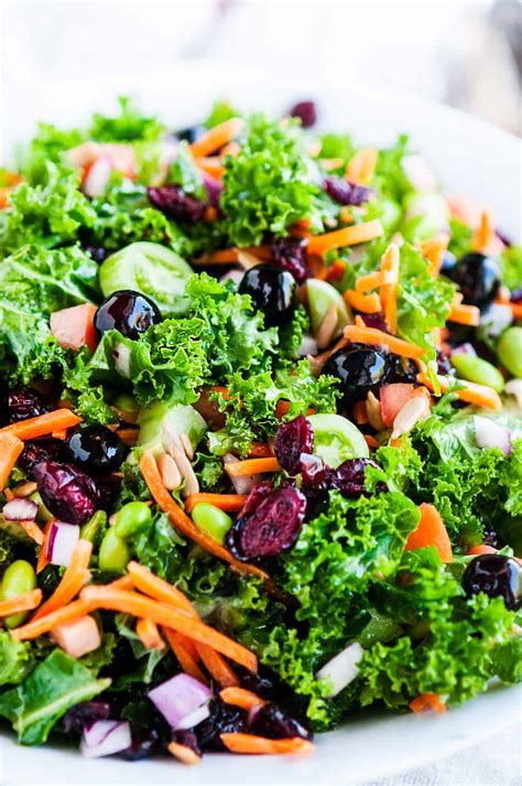 Superfood Kale Salad with Apple Cider Vinaigrette - Aberdeen's Kitchen