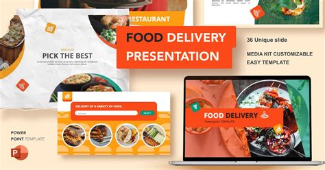 Food Delivery Powerpoint Template, Presentation Templates - Envato Elements