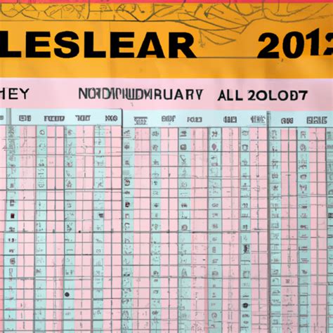 Kerala Lottery Result Chart 2023 - Dydepune.com