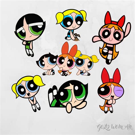 The Powerpuff Girls Clipart Powerpuff Svg Bundle Buttercup Etsy France ...