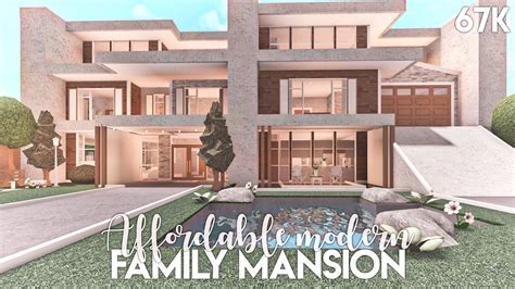 Affordable Modern Family Mansion | Bloxburg Build | Two story house ...