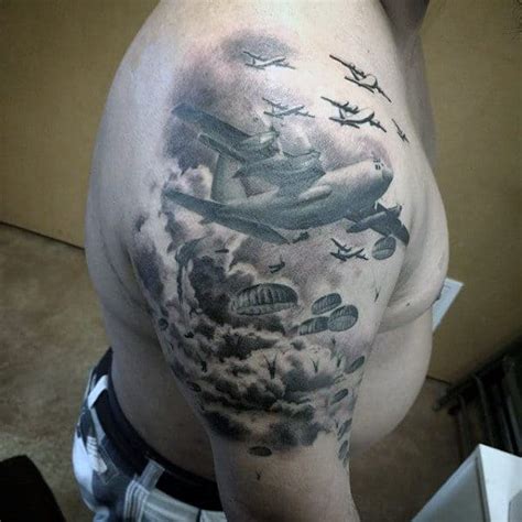 30 Airborne Tattoos For Men - Military Ink Design Ideas