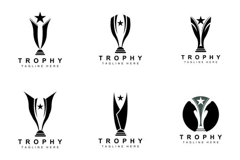 Trophy Logo Design, Award Winner Graphic by AR Graphic · Creative Fabrica