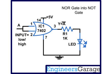 Conversion of NOR gate to Basic gates