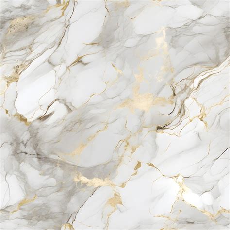 White Gold Marble Texture Seamless | Premium AI-generated image