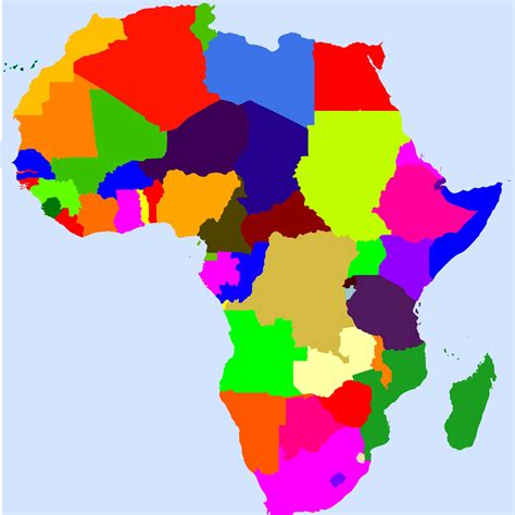 Map Of Africa Continent With Countries - Map