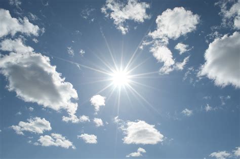 Free photo: Sun in the sky - Blue, Clouds, Flair - Free Download - Jooinn