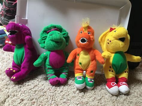 Barney and Friends plush doll, Barney, Riff B.J. Baby Bop Full set with ...