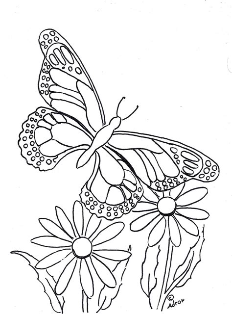 Coloring Pages for Kids by Mr. Adron: Butterfly Coloring Page to Print ...