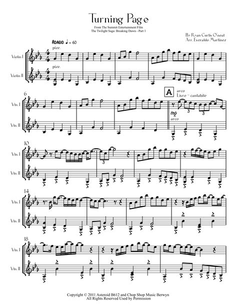 Turning Page (arr. Everaldo Martinez) by Sleeping At Last Sheet Music ...