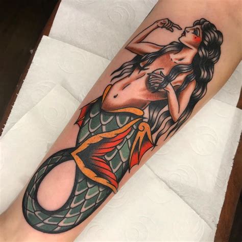 Traditional Siren Tattoo