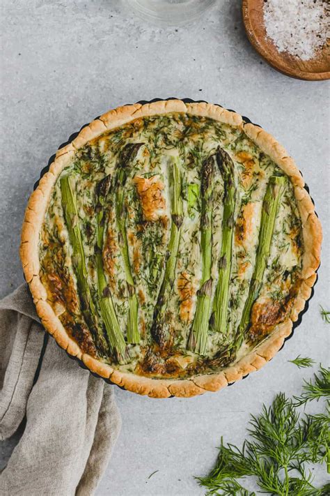 Asparagus and Brie Quiche | Aline Made