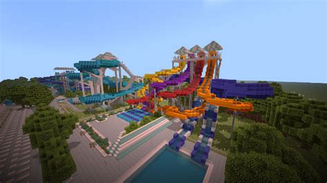 Notch’s Soak City Waterpark [Creation] | Minecraft PE Maps