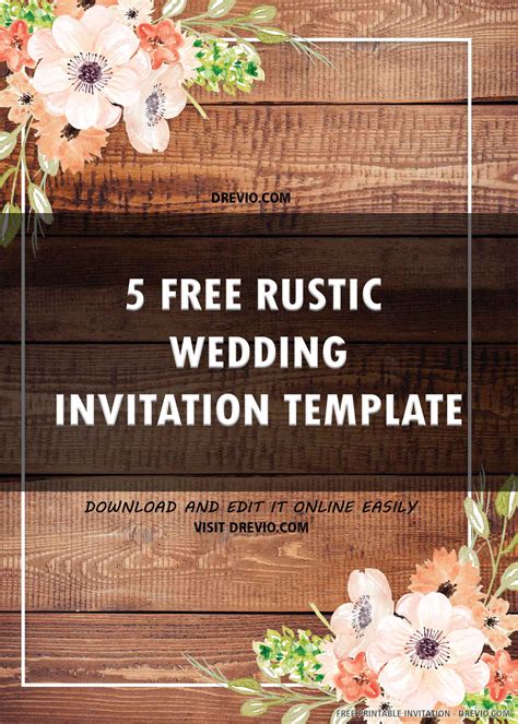 Bridal Invitations Templates Free