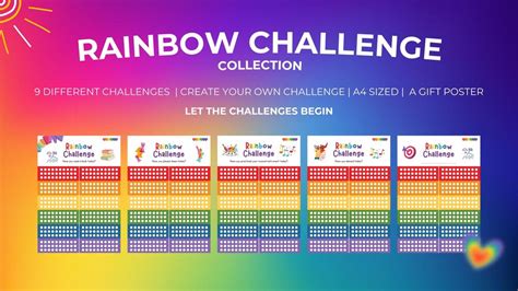 Rainbow Challenge | Printable Material for Fun and Success!