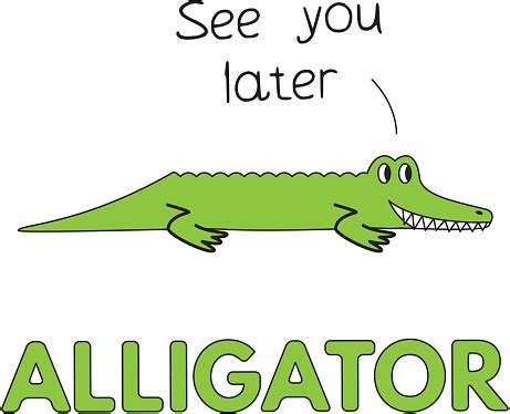 Cartoon Alligator Flashcard For Children Stock Illustration - Download ...