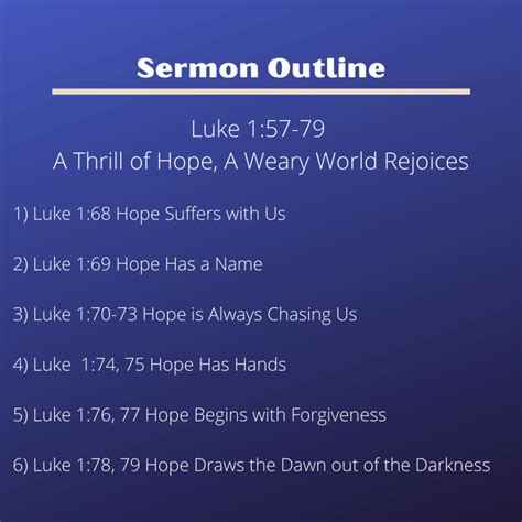 Sermon Outline - The Grove Bible Chapel Tampa