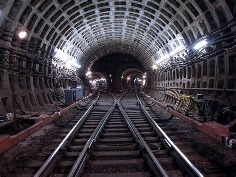 gray train rail #Subway #Metro #Moscow #Tunnel #Rails #Sleepers #720P # ...