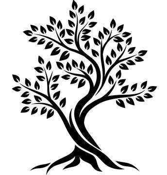 tree clipart black and white outline - Melita Lawler