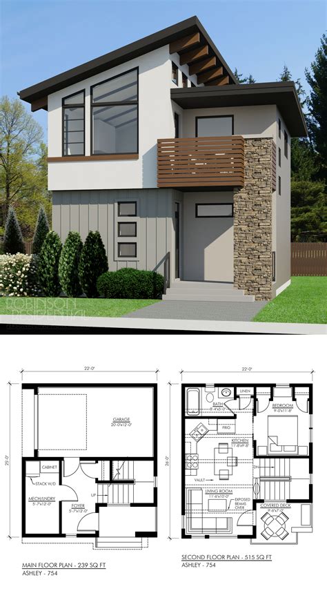 Contemporary Ashley-754 - Robinson Plans | Minimalist house design ...