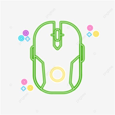 Computer Mouse Vector Design Images, Neon Computer Mouse Vector Design ...