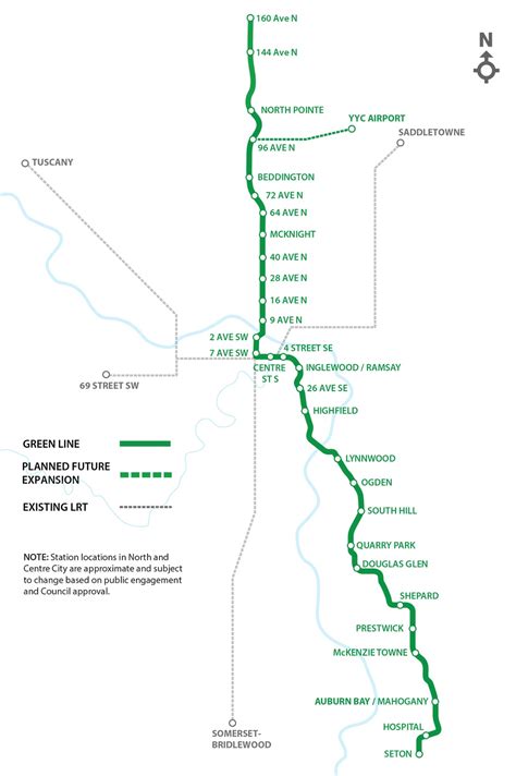 Green Line CTA Route Map