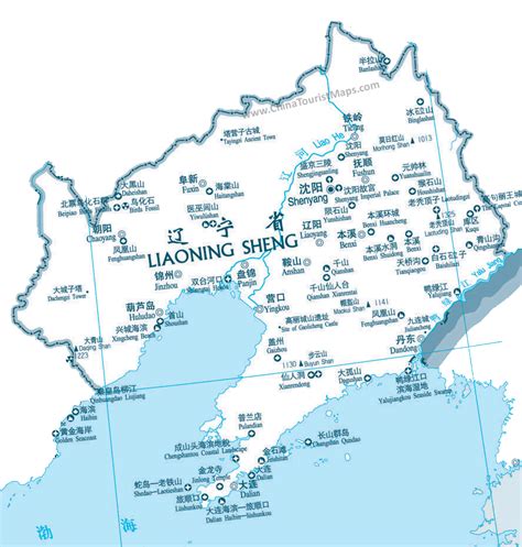 Detailed Liaoning Sites Location Map